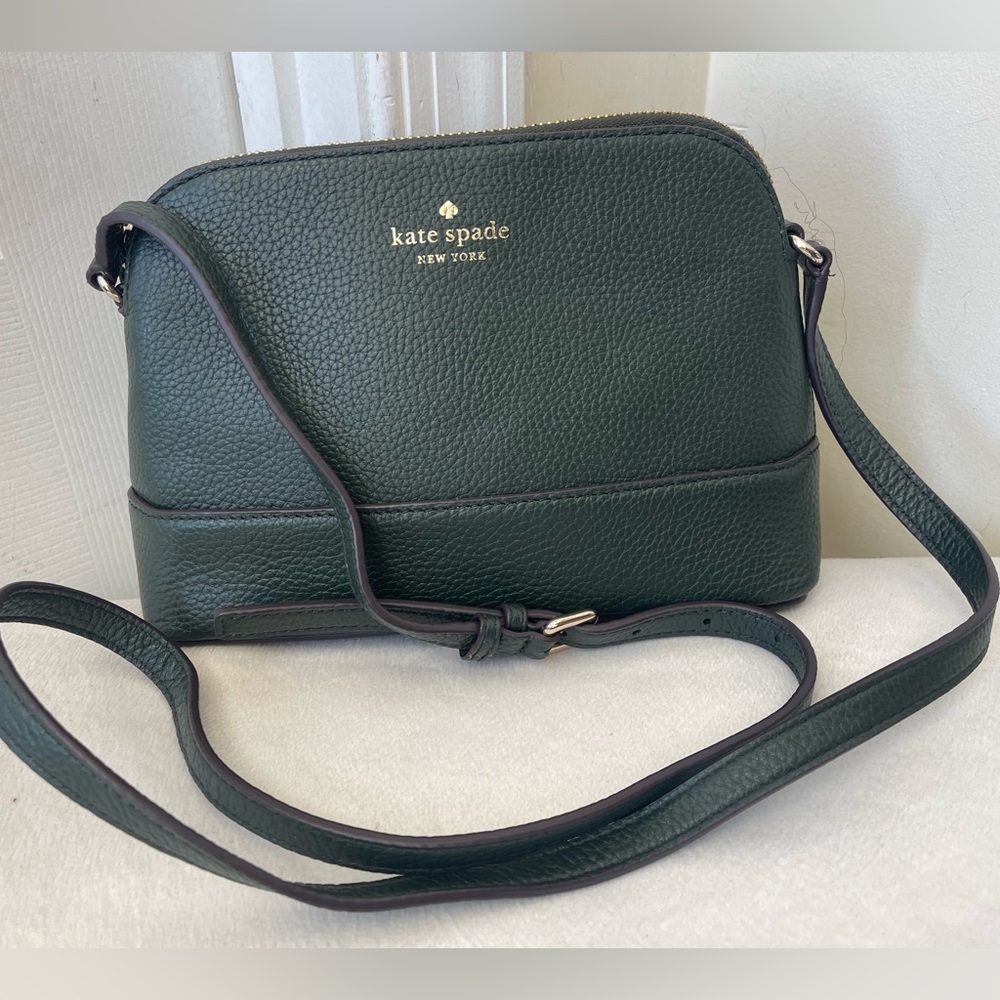 Kate Spade Forest Green Crossbody Bag like new